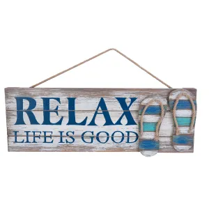 Relax with Flip Flops Sign