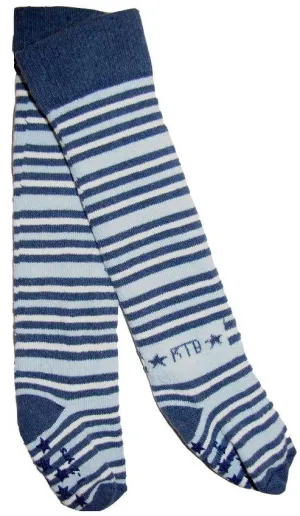 Rock a Thigh Baby Blue Stripe Thigh High Socks