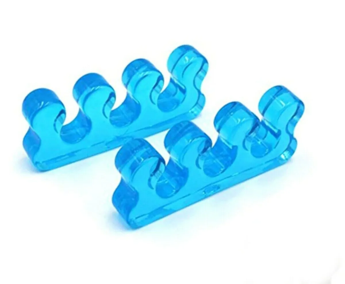 Silicone Manicure Pedicure Nails Finger Separator Flexible Finger Toe Spacers Pr