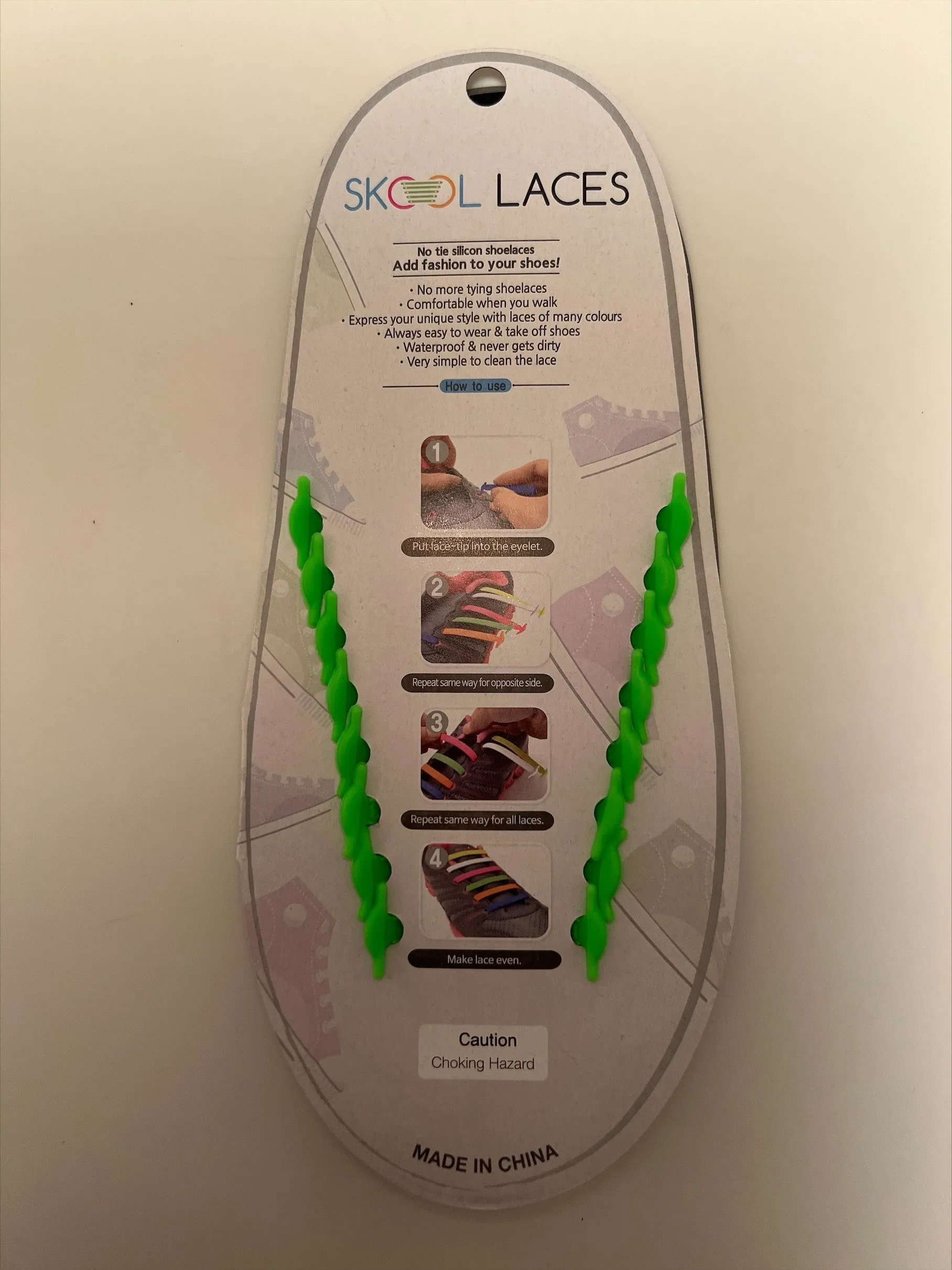 SKOOL LACES - GREEN