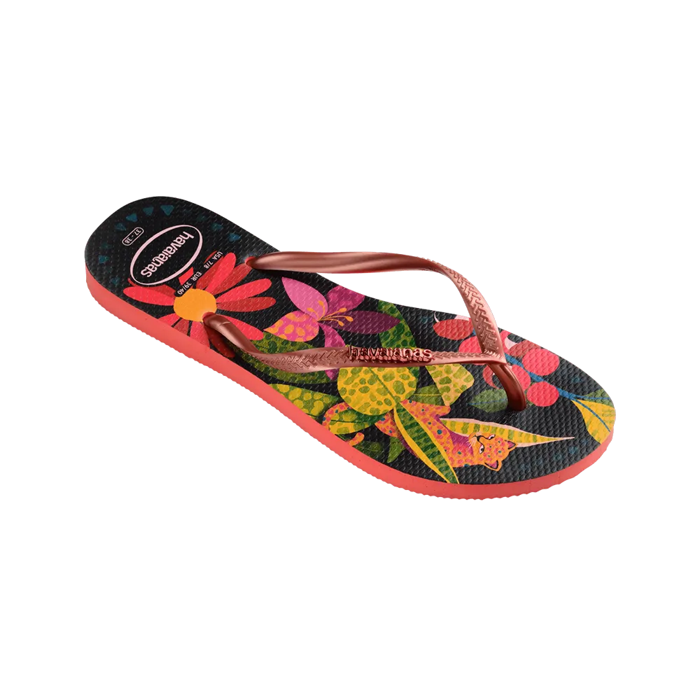 Slim Tropical Flip Flops