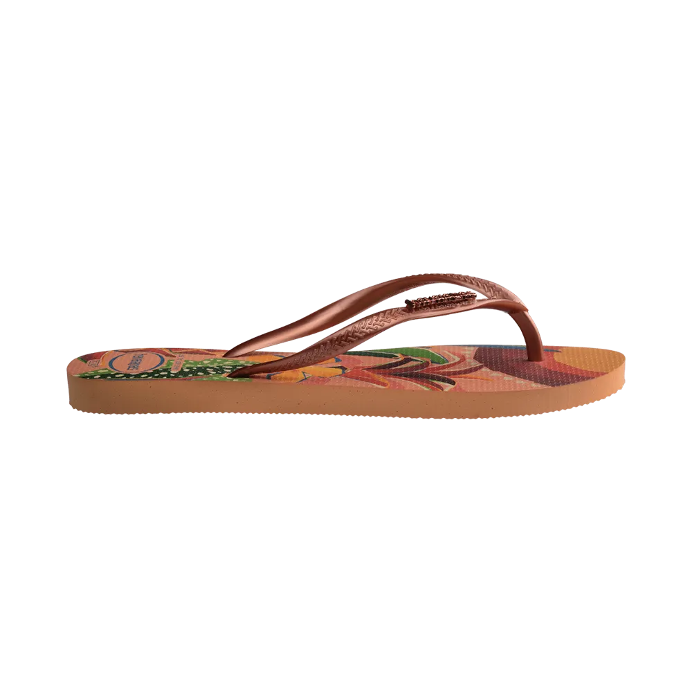 Slim Tropical Flip Flops