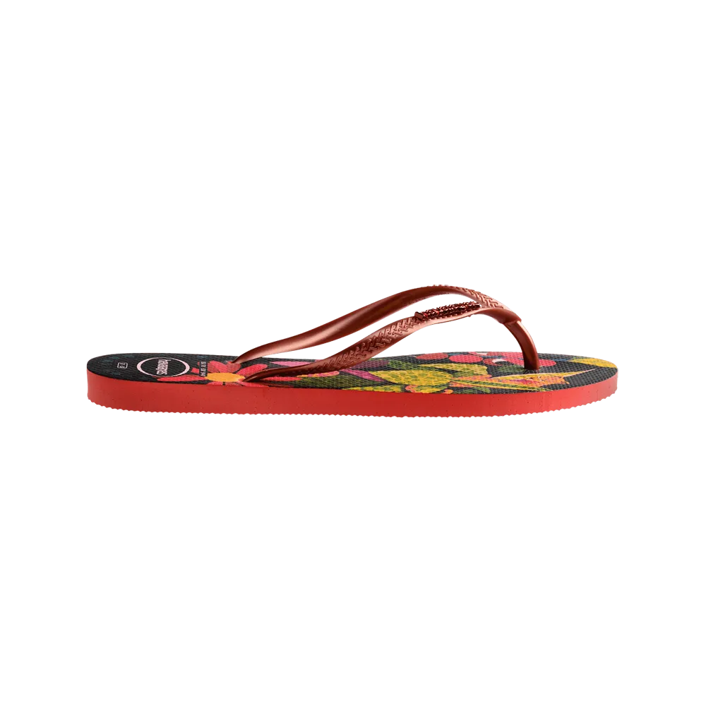 Slim Tropical Flip Flops