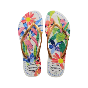 Slim Tropical Flip Flops