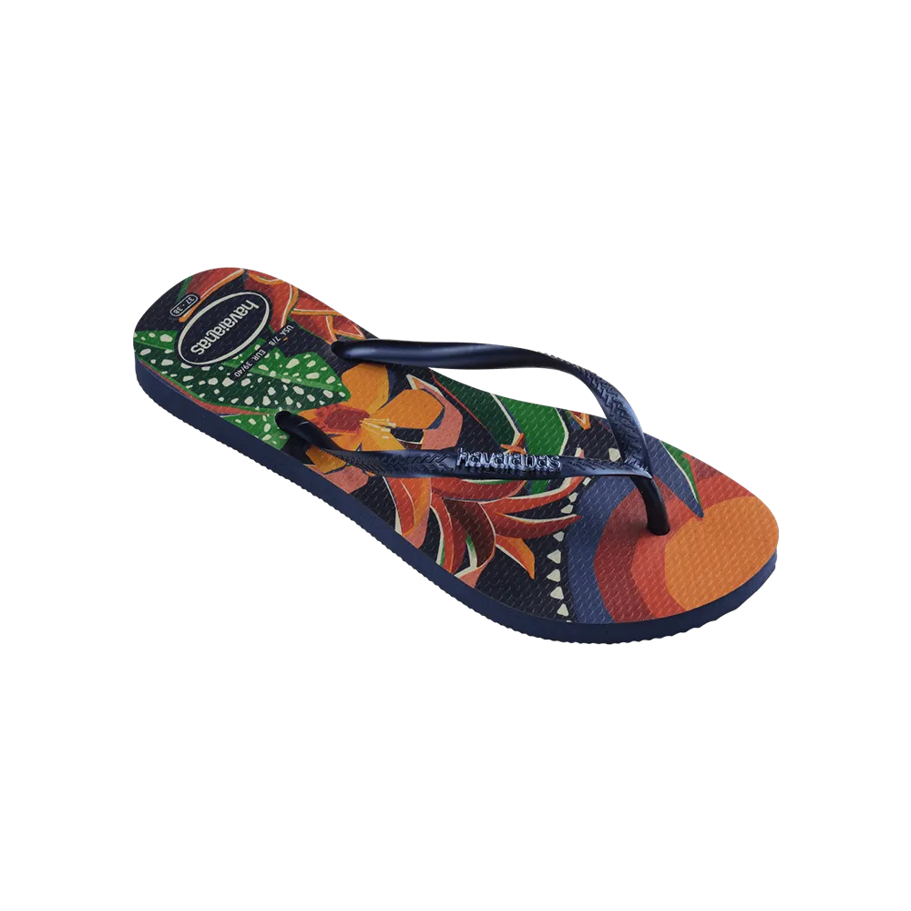 Slim Tropical Flip Flops