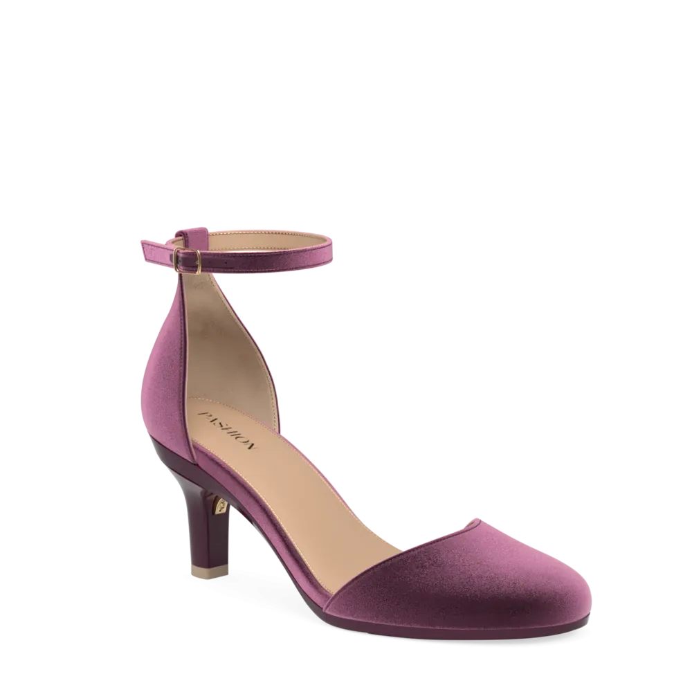 The Jocelyn - Sugar Plum Velvet 3 Stiletto