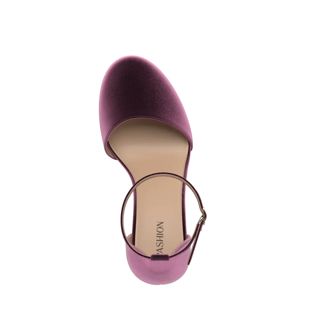 The Jocelyn - Sugar Plum Velvet 3 Stiletto