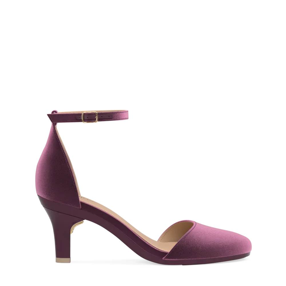 The Jocelyn - Sugar Plum Velvet 3 Stiletto