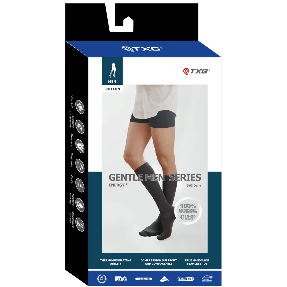 TXG Compression Stockings for Men - Gentleman's Comfort Omniease Range