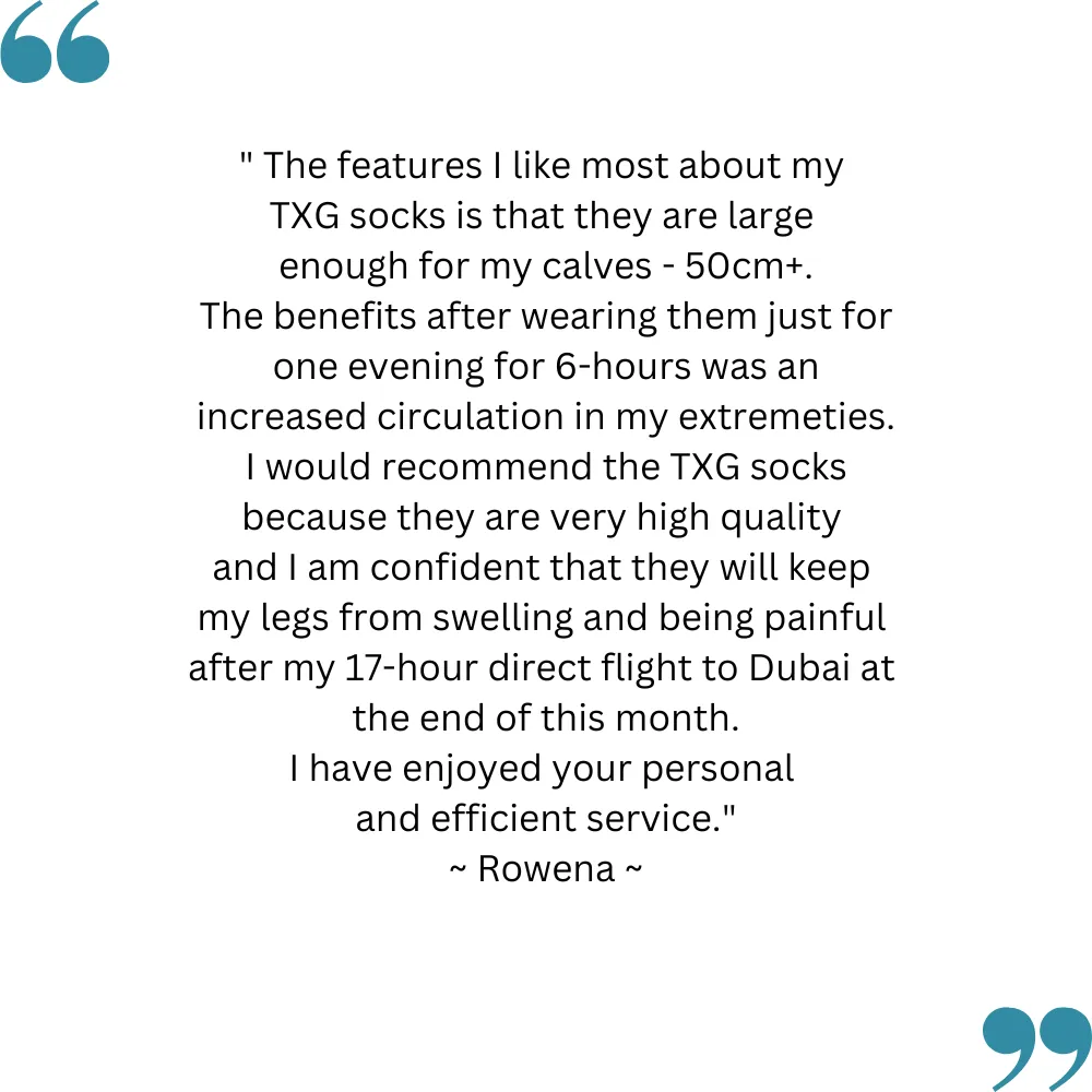 TXG Flight Socks - Antibacterial Comfort Unisex Style