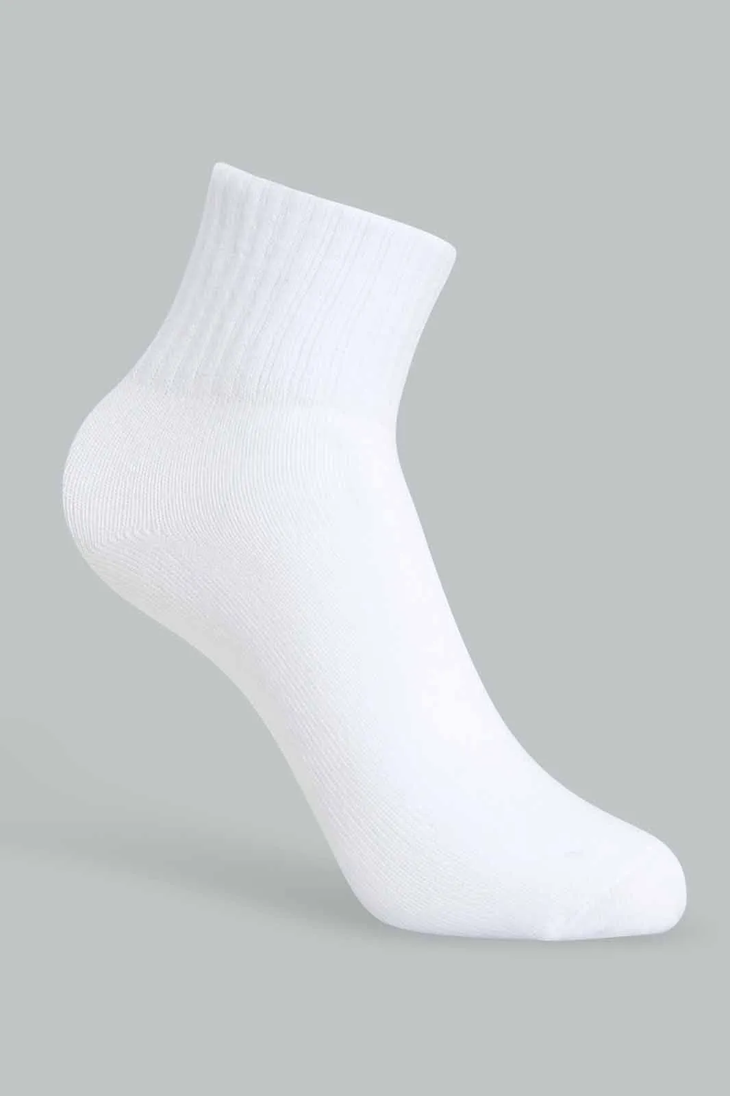 White Ankle Socks Set For Girls (Pack Of 4)