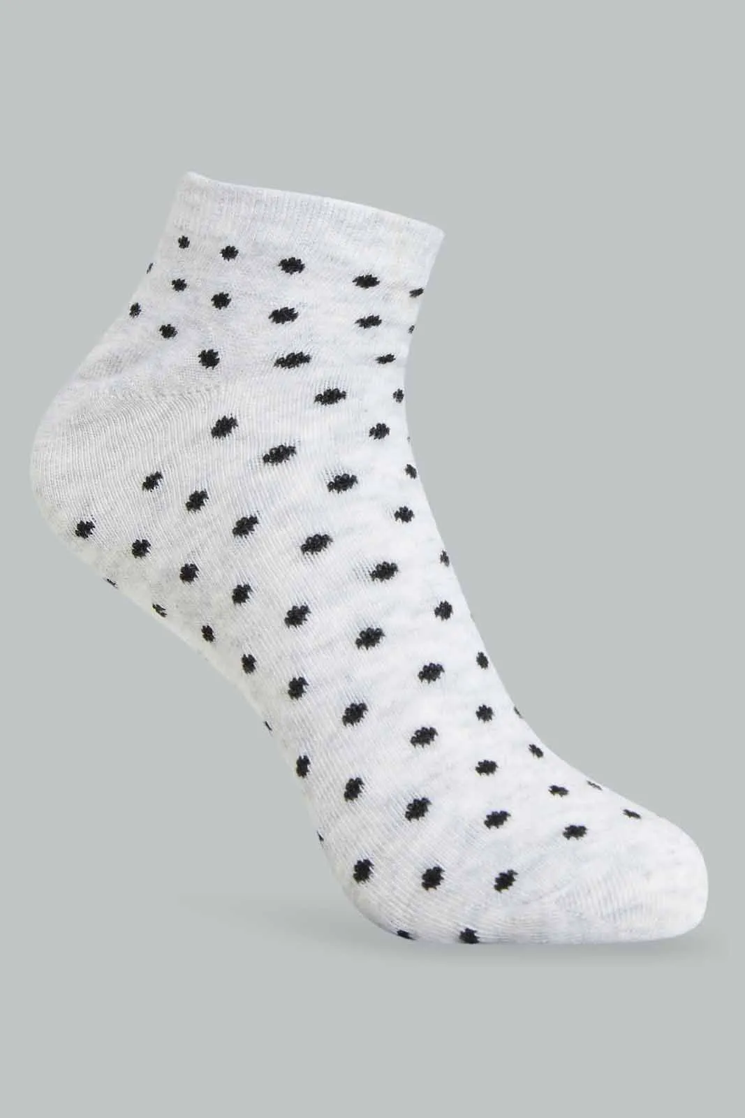 Women Assorted Polka Print Ankle Socks (Pack of 3)