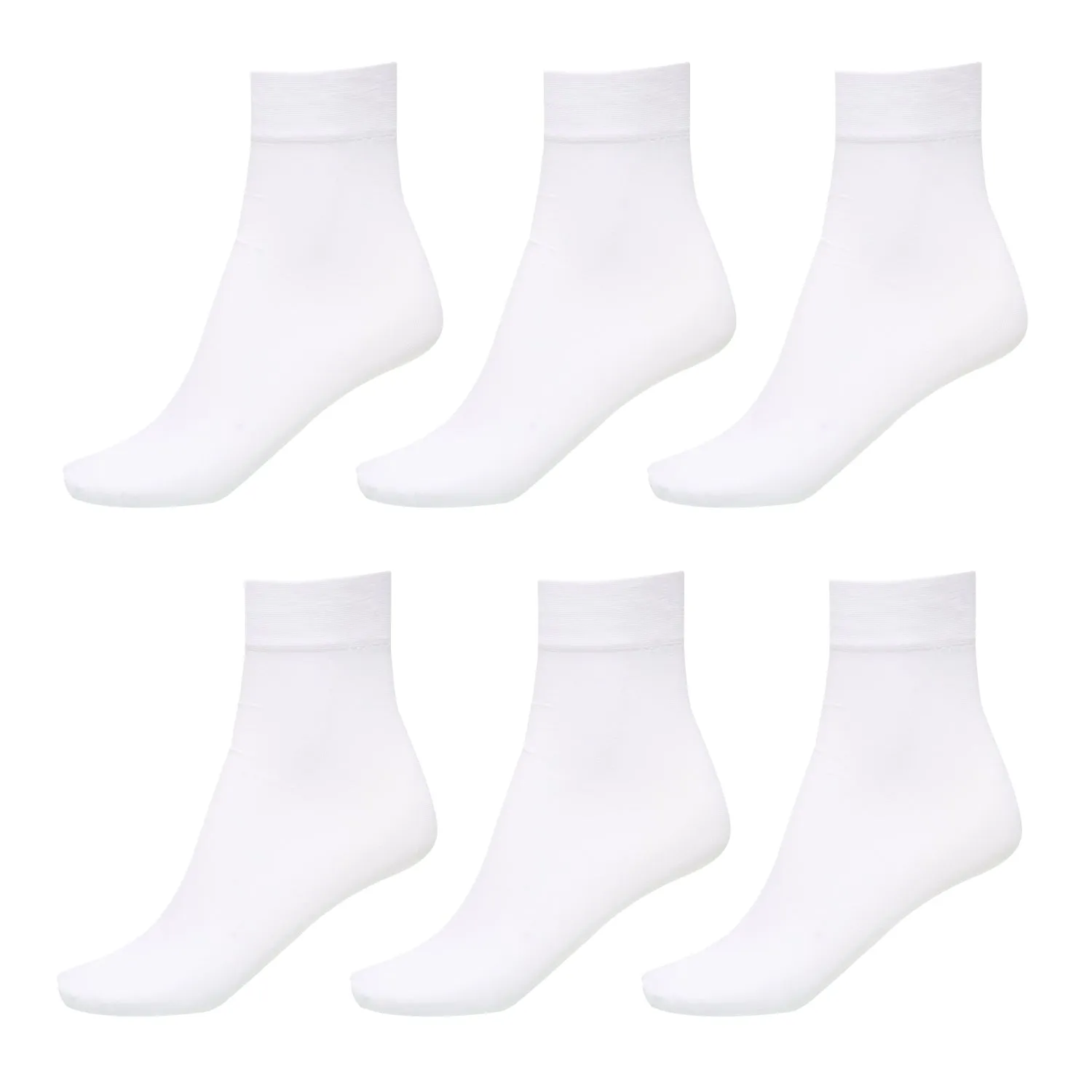 Womens Socks (6 Pack) - Silky Soft Thigh High Socks - Opaque Trouser Socks for Women - Knee High Socks for Women Size 9-11 - Stretchy Nylon Socks for Women - Women's Dress Socks for Any Occasion