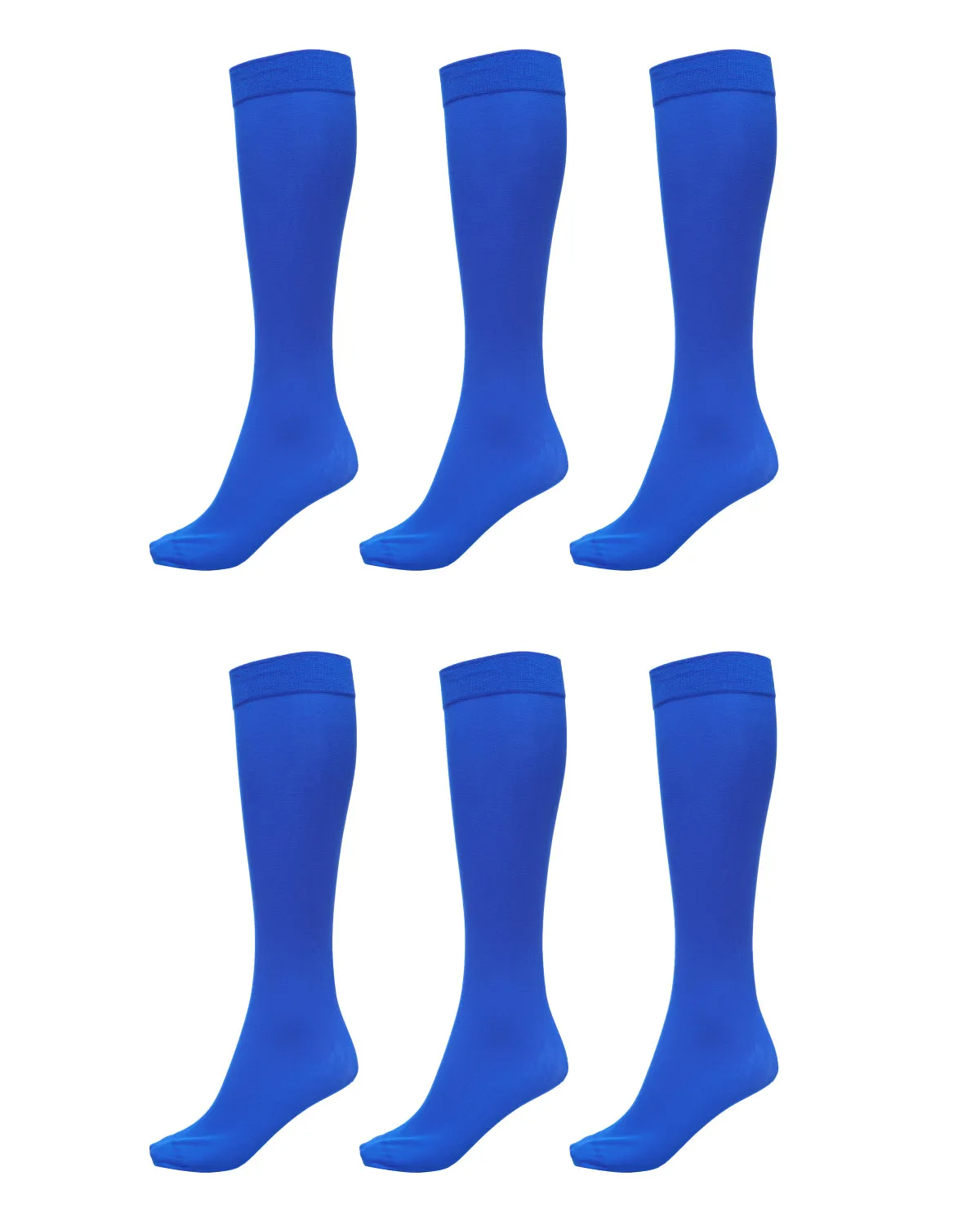 Womens Socks (6 Pack) - Silky Soft Thigh High Socks - Opaque Trouser Socks for Women - Knee High Socks for Women Size 9-11 - Stretchy Nylon Socks for Women - Women's Dress Socks for Any Occasion