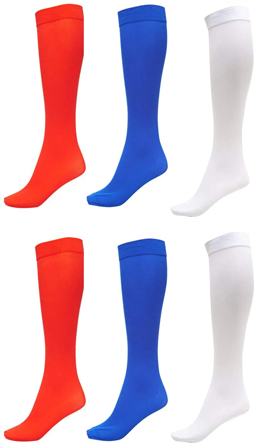 Womens Socks (6 Pack) - Silky Soft Thigh High Socks - Opaque Trouser Socks for Women - Knee High Socks for Women Size 9-11 - Stretchy Nylon Socks for Women - Women's Dress Socks for Any Occasion