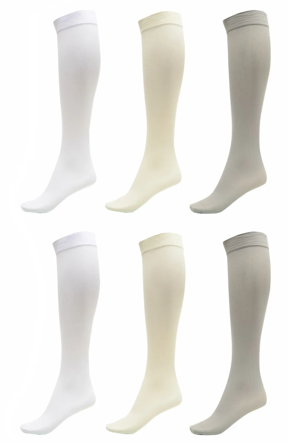 Womens Socks (6 Pack) - Silky Soft Thigh High Socks - Opaque Trouser Socks for Women - Knee High Socks for Women Size 9-11 - Stretchy Nylon Socks for Women - Women's Dress Socks for Any Occasion