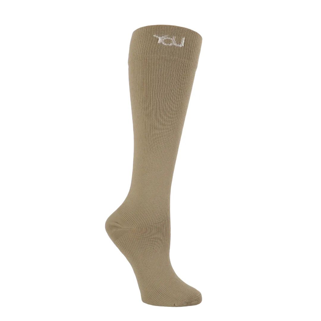 YoU Compression® Coffee Knee High •Travel & Sport 15-20 mmHg Compression