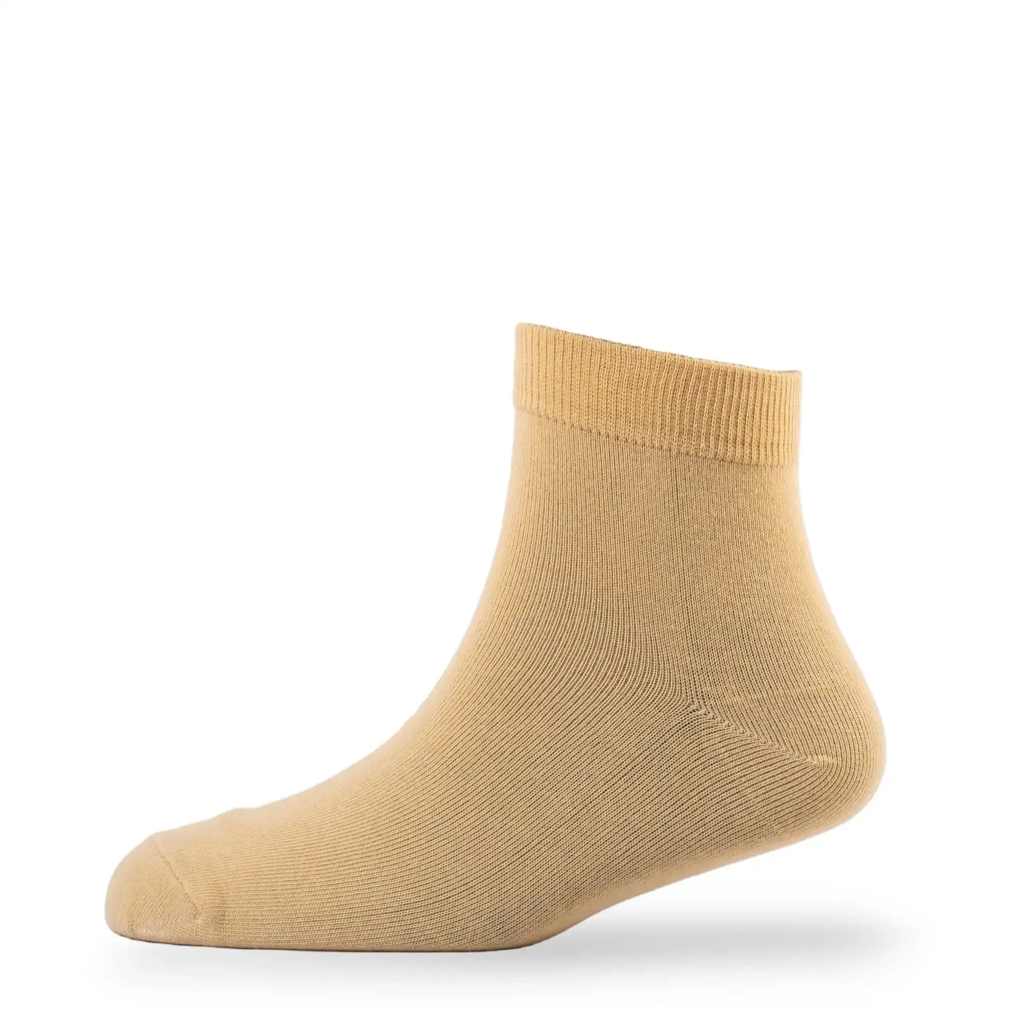 Young Wings Men's Beige Colour Cotton Fabric Solid Ankle Length Socks - Pack of 5, Style no. M1-224