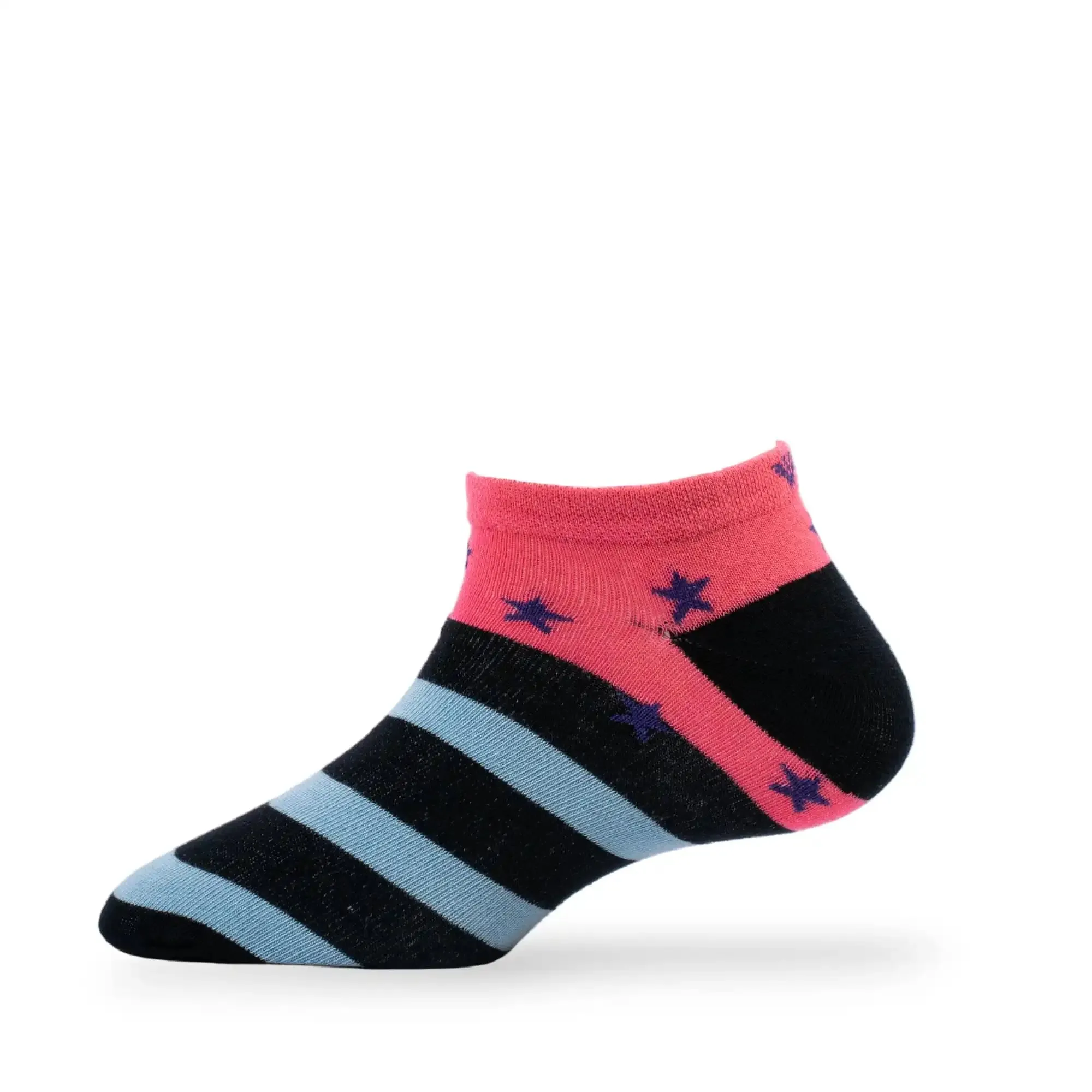 Young Wings Women's Multi Colour Cotton Fabric Design Low Ankle Length Socks - Pack of 5, Style no. 6104-W1